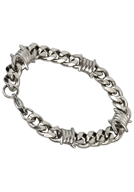 Pulsera Plana Alambrada 21 cm. Acero...