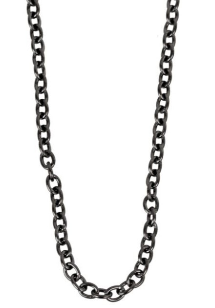 Collar Negro Inox (muy fino)