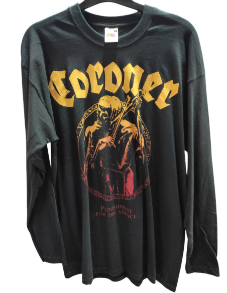 Camiseta CORONER - Punishment For Decadence Manga Larga