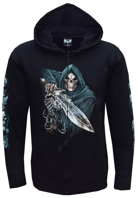 Sudadera Muerte con Espada y Calavera...