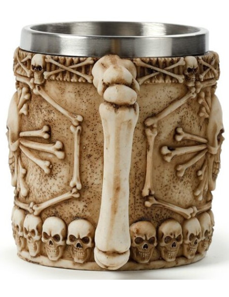 Jarra Calavera Huesos