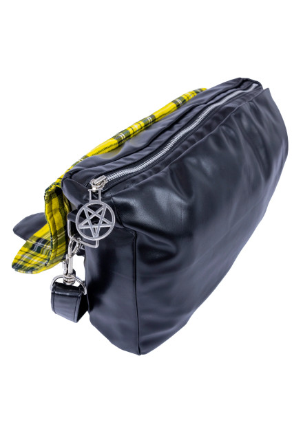 Bolso Damara Escocés Amarillo con conos