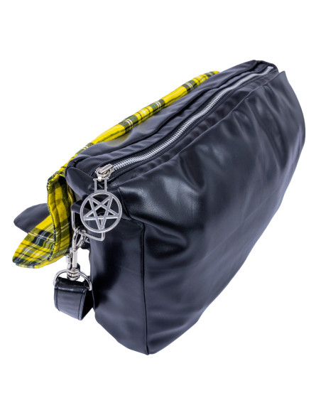 Bolso Damara Escocés Amarillo con conos
