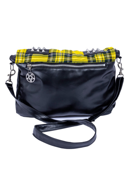 Bolso Damara Escocés Amarillo con conos