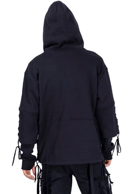 Sudadera KYRAN con cordones y cremallera