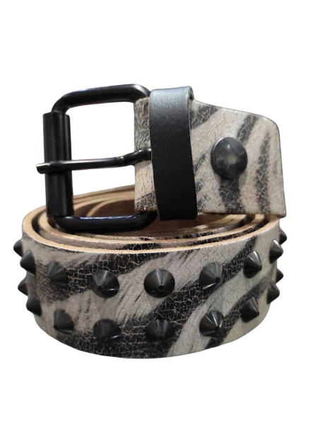 Cinturón cono 2 filas Cebra Vintage...