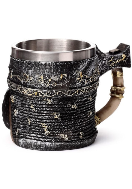 Jarra Calavera con Casco y Hacha