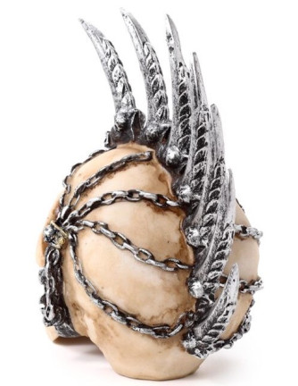 Calavera con Cresta Punk Cuchillas y Cadenas 2