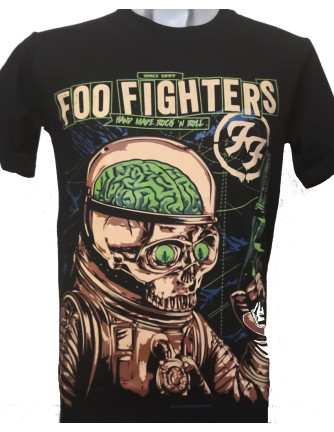Camiseta FOO FIGHTERS - Calavera Espacial