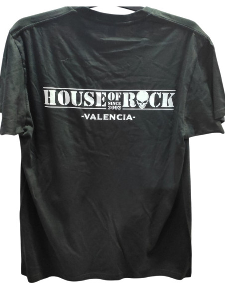 Camiseta HOUSE OF ROCK - Calavera Guitarras 2002-2025