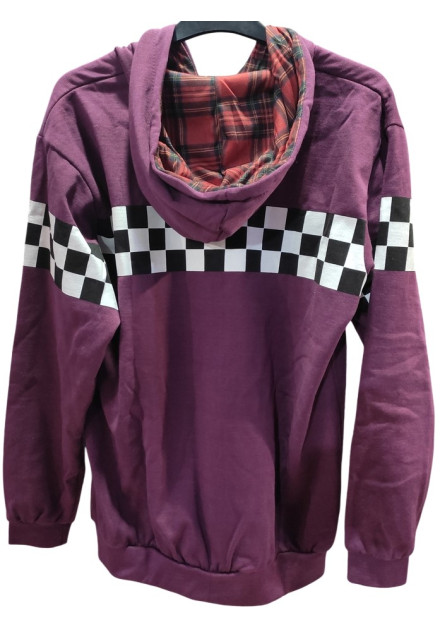 Sudadera SKA con cremallera Morada