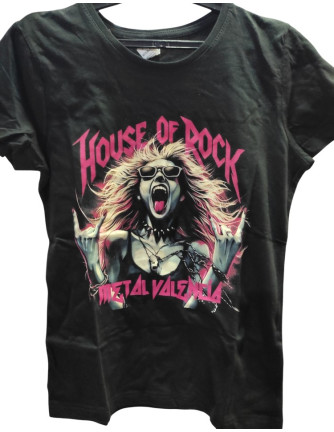 Camiseta para chica  HOUSE OF ROCK - Grito Chica