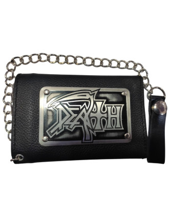 Cartera Cuero DEATH con cadena