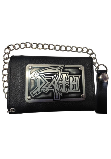 Cartera Cuero DEATH con cadena
