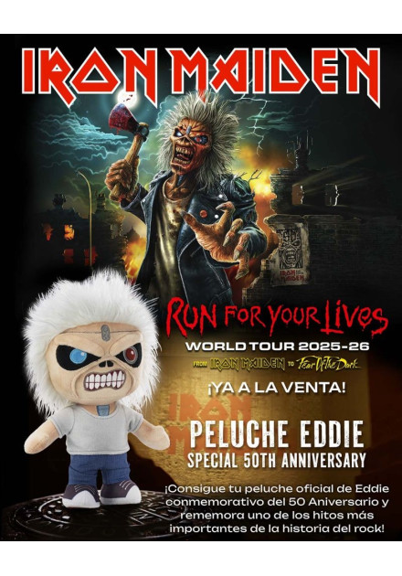 Peluche EDDIE - IRON MAIDEN 50...