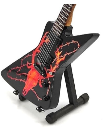Guitarra Miniatura METALLICA - Hetfield Ciervo Alambrada