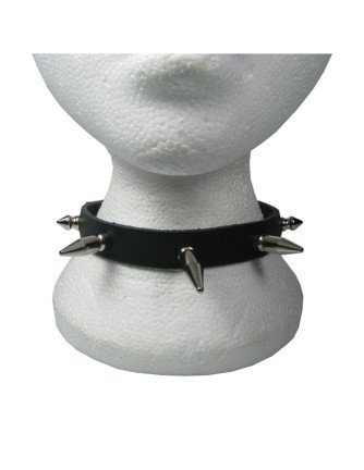 Collar Cuero Pincho Pequeño Mediano y Largo