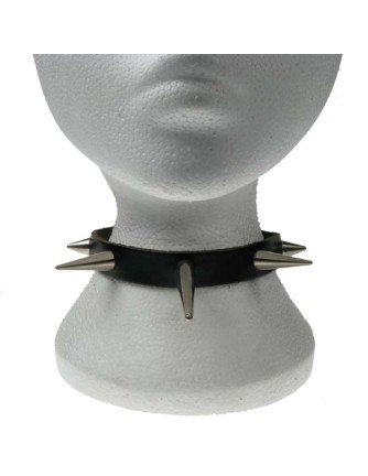 Collar Cuero Conos Pequeño Mediano y Largo