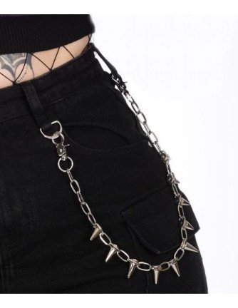 Cadena  para pantalón con PINCHOS (54 cm)