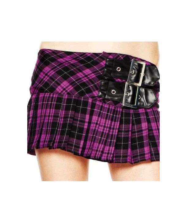 Minifalda Escocesa Morada