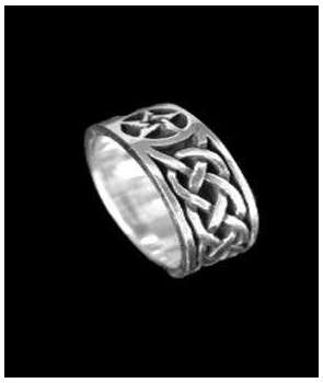 Anillo Celtic Pentagram Plata