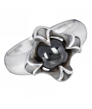 Anillo Piedra Engarzada Plata