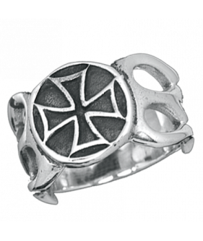Anillo Cruz de Malta Plata
