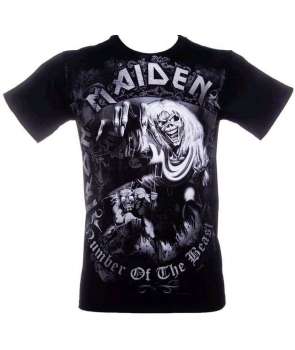 Camiseta IRON MAIDEN - Number Of The Beast Gris