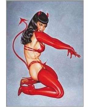Bandera BETTY PAGE - Devil