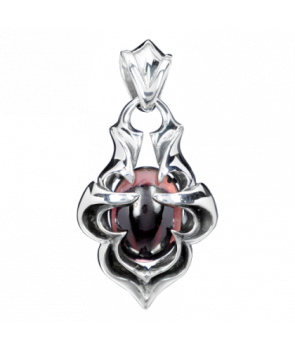 Colgante Piedra Granate Plata