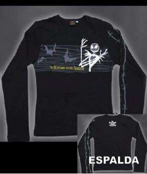 Camiseta para Chica Pesadilla Antes De Navidad - Jack Stripes 