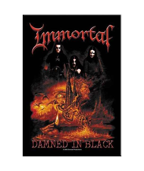 Bandera IMMORTAL - Damned In Black