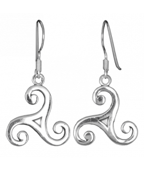 Pendientes Trisquel Plata