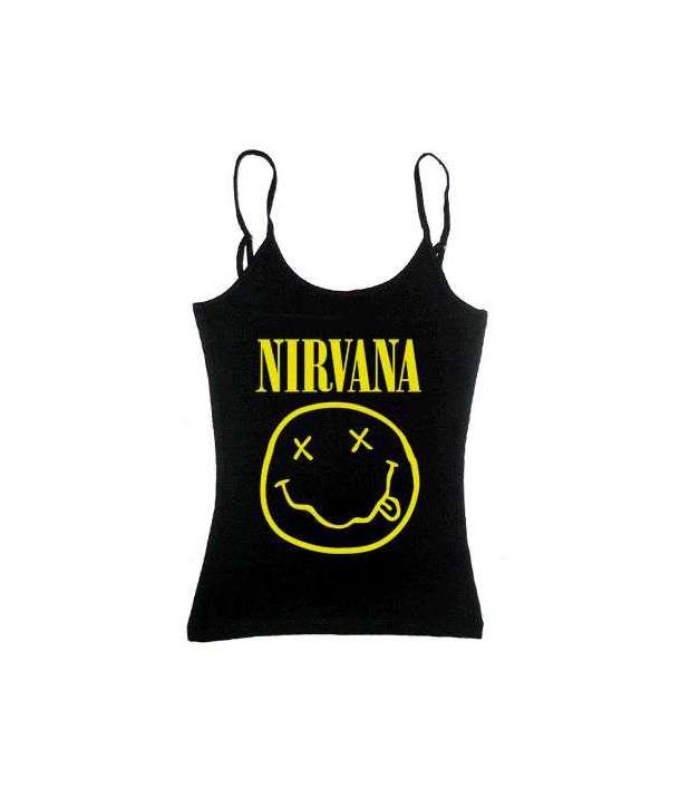 Camiseta NIRVANA - Logo Tirantes Chica