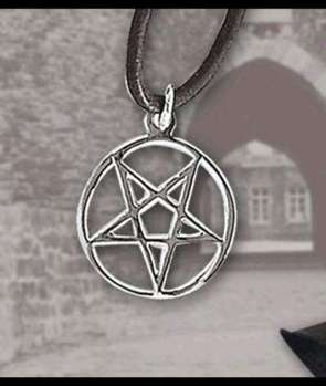 Colgante Pentagram Invertido Plata (pequeño)