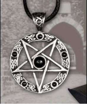 Colgante Pentagrama Invertido Plata