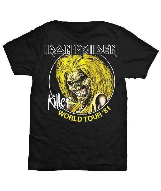 Camiseta IRON MAIDEN - Killer World Tour 81