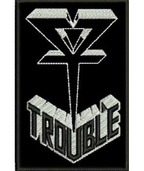 Parche TROUBLE - Logo Doom Bordado