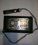Cartera Cuero QUEEN - Logo con cadena