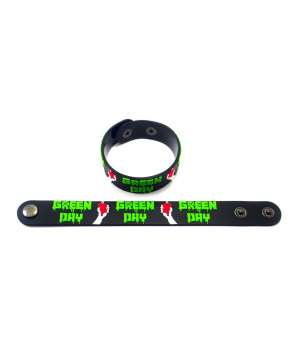 Pulsera de goma GREEN DAY - Logo Verde