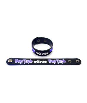 Pulsera de goma DEEP PURPLE - Logo Band