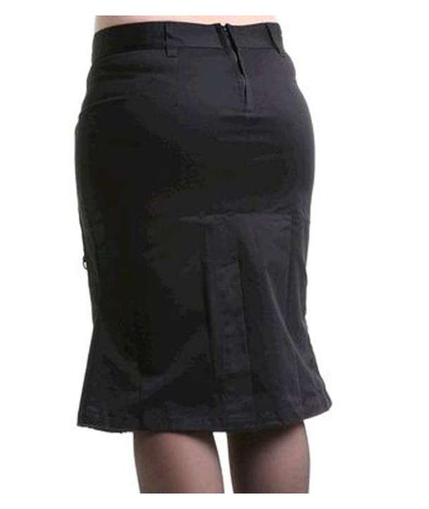 Falda De Tubo Encaje Cintas