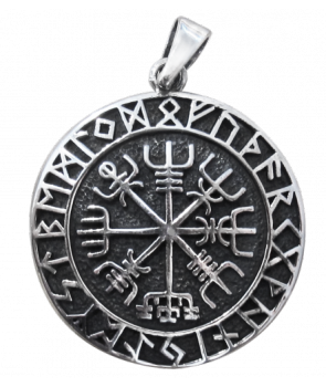 Colgante Runas Círculo Plata