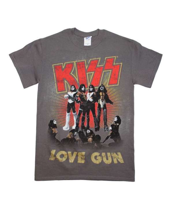 Camiseta KISS - Love Gun Gris