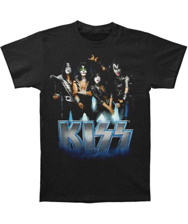 Camiseta KISS - Blue Logo Band