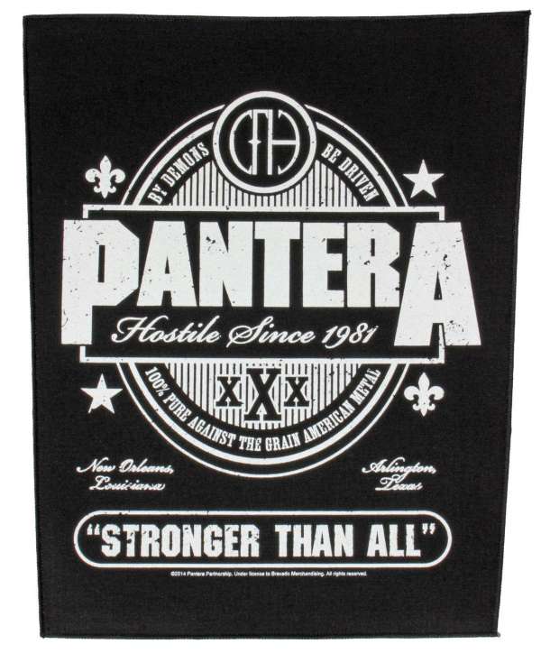 Parche para espalda PANTERA - Stronger Than All