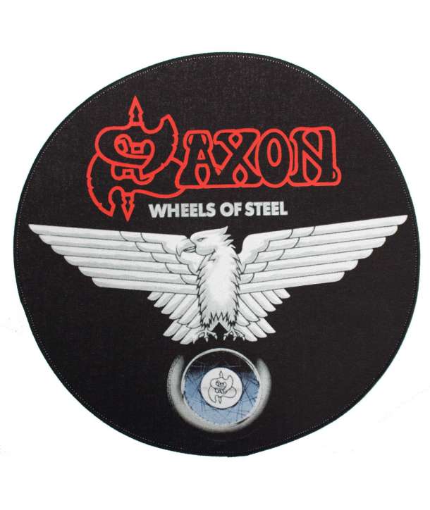 Parche para espalda espaldera SAXON - Wheels Of Steel redondo