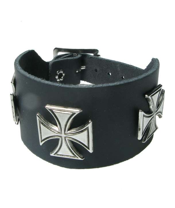 Muñequera Iron Cross Cuero