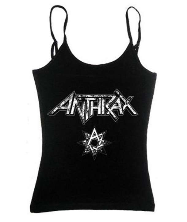 Camiseta ANTHRAX - Logo Star Tirantes Chica
