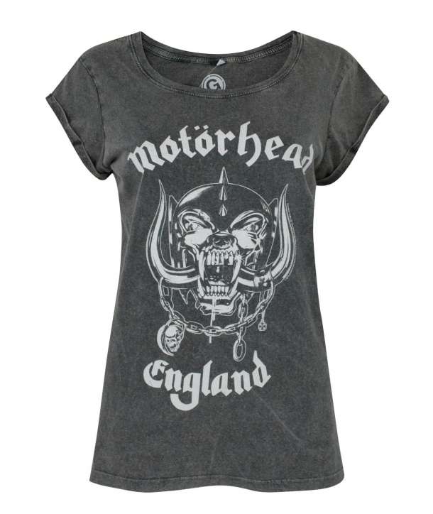 Camiseta para chica MOTORHEAD - England Gris Vintage